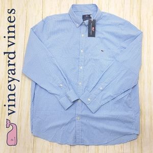 Vineyard Vines Classic Tucker Shirt Size 2XL Blue plaid